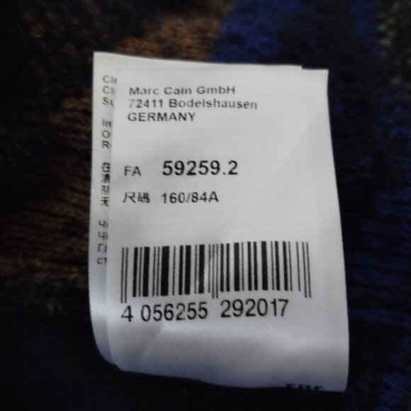 Marc Cain Boucle Blazer Size 4 (N2) Boho Colorful Alpaca Blend - Picture 6 of 11